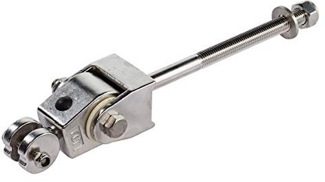 Premium Schaukelhaken aus Edelstahl für Rund- und Vierkantholz 60-140 mm zum Durchschrauben für den öffentlichen Bereich 1 Stück von Gartenwelt Riegelsberger