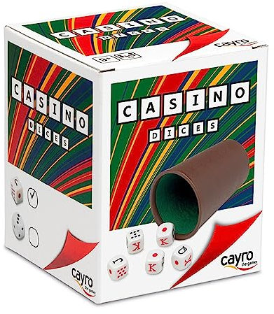 Cayro - Cubilete para Dados Poker Casino - Cubilete Forrado en Interior Buen Diseño - Ideal para Juegos De Mesa - Diseño Único - para Regalar