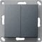 Funk-Wandsend. batterielos 2fach anthrazit 242228 4010337060468 Gira