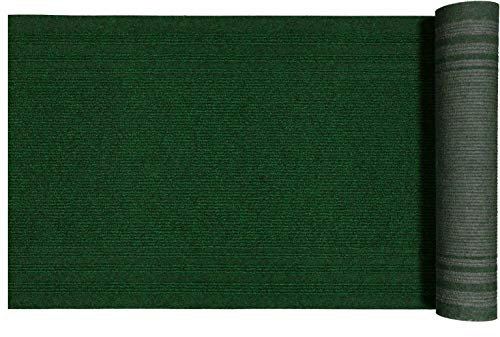 Casatessile Rig Tappeto Passatoia h 68 cm al Metro Corsia Ingresso in Moquette con Antiscivolo, per casa o Negozio. - Verde