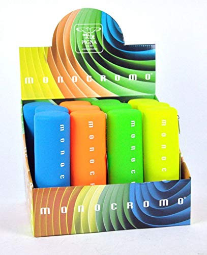 ASTUCCIO TOMBOLINO BORSELLINO Monocromo Pigna IN SILICONE MORBIDO GIALLO VERDE ARANCIONE AZZURRO FLUO (ARANCIONE)