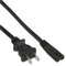 InLine 16651Y Netzkabel, Netzstecker USA auf Euro 8 C7 Stecker, 1m