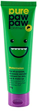 Pure Paw Paw Australian Ointment with Watermelon to Smooth and Soothe, Suitable For Lips,All Skin Types and Makeup 25g