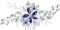 EVER FAITH Damen Haarkamm Kristall Simulierte Perle Hochzeit Braut Filigrane DIY Blume Blatt Haar Schmuck Blau Silber-Ton