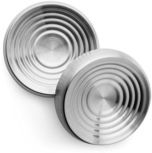 CatGuru Lot de 2 Gamelles Anti-Stress pour Chat - Soulage la Fatigue - Large, Antidérapante et Peu Profonde - Fournitures d'alimentation et d'Arrosage