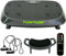 Tunturi Vibrationsplatte Cardio Fit V20 mit Schwingungen & Vibration, 3 Programme, 3 manuelle Modi, 30 Geschwindigkeiten, mit Hocker, Fernbedienung und Trainingsbänder