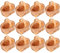 Cabilock 12pcs Easter Mini Woven Baskets with Handle Bamboo Chip Baskets Tree Hanging Ornaments for Wedding Party Favors Rustic Farmhouse Decor Wood Color