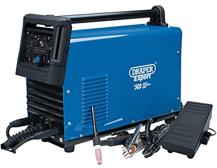 Draper 70052 High Frequency TIG/MMA Aluminium Welder Dti, 200A Blue One Size