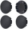 4 Stück x 63mm Nabenkappen Radkappen Kappen Felgenkappen (Carbon Schwarz, 63mm SCHWARZ)