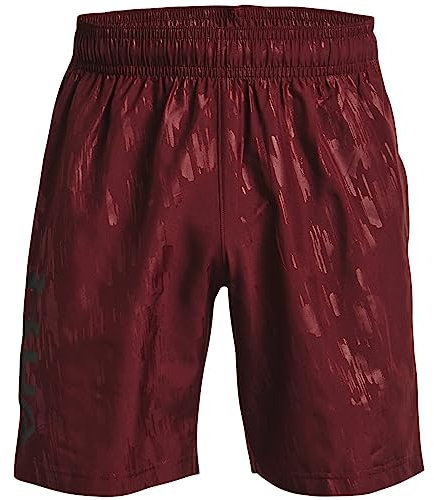 Under Armour Mens Shorts Men'S Ua Woven Emboss Shorts, Chestnut Red, 1361432-690, LG