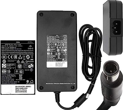240W GA240PE1-00 PA-9E Netzteil Laptop-Ladegerät kompatibel für Dell M17x R4 M18x X51 Precision M6400 M6500 M6600 M6800 FWCRC Y044M Y047M GA240PE1-00 0J938H J211H U896K(19.5V 12.3A)