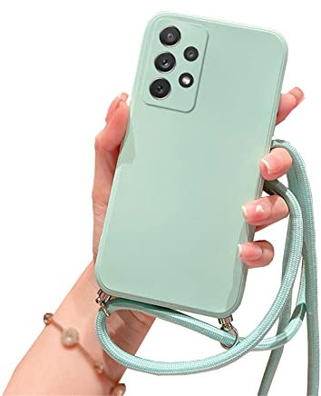 Einaily Handykette für Samsung Galaxy S20 Plus Hülle mit Band Handyhülle für Smartphone zum Umhängen Schutzhülle mit Kordel Silikon Case Necklace Hülle mit Kette zum umhängen für Samsung S20 Plus