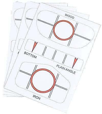 IKAAR Golf Impact Tapes Golfschläger Schlagfläche Impact Aufkleber/Etiketten für Golf-Schwungtrainer