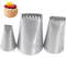 3pcs Extra Large Stainless Steel Nozzle Icing Piping Nozzles Cream Cake Decorating Tools Pastry Tip Fondant Baking Accessories