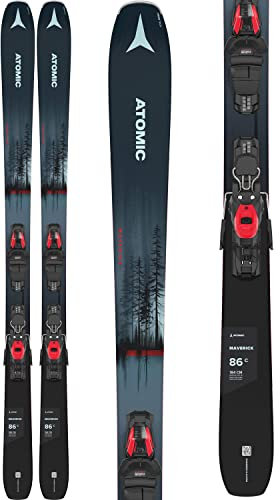 ATOMIC Unisex Erwachsene Maverick 86 C R + M10 Gw Metall ski, Metalic Blue/Red/ (Multicolor), 184 cm