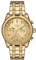 Diesel Herrenuhr , QuarzChronographenwerk, 43MM Goldenes Edelstahlgehäuse mit Edelstahlarmband, DZ4623