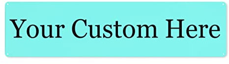 Lsjuee Personalisiertes Metallschild Custom Street Road Ave Sign Safety Sign Custom Farm Family Name Sign for Front Door Porch Garden 15.7 X 4 Inch