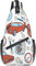 Cartoon Alpaka Sling Bag Crossbody Sling Rucksack Schulter Brusttasche Reise Wandern Daypack für Damen Herren Outdoor Sports