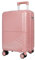 Asge Hartschalen-Koffer & Trolleys Handgepäck Koffer 4 Rollen Reisekoffer TSA Zahlenschloss Teleskopgriff, 24” Rollkoffer (Roségold, XL)