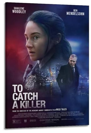 ceok Poster To Catch A Killer, Wandkunst, Dekor, Druck, Bild, Gemälde für Wohnzimmer, Schlafzimmer, Dekoration, 60 x 90 cm, Rahmenstil