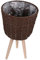 FUNOMOCYA 1stk Pflanzgefäß Aus Rattan Korb Für Pflanze Pflanzenvase Gewebte Lagerung Boho-pflanzgefäß Weiden-papierkorb Bauchkorb Blumentopf Boho-vasen Plastik Anlage Dekorationen