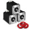 iMetrx NEMA 17 Schrittmotor 42x60 mm Motor Extruder 1.5 A-3.8 V 2-Phasen 4-Draht 1.8 Grad, mit 1-Meter Kabel, für 3D Drucker Motor 3 Stück