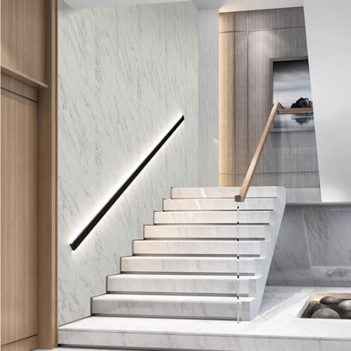Corrimano in Alluminio, corrimano per Scale con LED, Montaggio a Parete per corrimano per Scale Interne per Decorazioni Moderne,0.5m