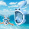 Masque de plongée en apnée pour enfants, AIMMIE panoramique 180° Masque de plongée complet avec bandes réglables Système respiration libre Masque de plongée Masque de natation anti-buée anti-fuite sûr