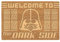Star Wars - Welcome to The Darkside Embossed Door Mat (40cm x 60cm x 1.5cm) (Natural), Natural, 40 cm x 60 cm x 1,5 cm