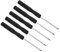 CoCud Cacciavite Torx Mini, Lunghezza 80mm, Testa Stella T5 Acciaio con Impugnatura Antiscivolo - (Applicazioni: per Occhiali Orologi Elettronica Computer), 5pz