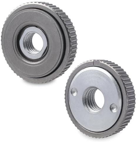 2 Stück Schnellspannmutter für Winkelschleifer, M14 Winkelschleifer Mutter, Angle Grinder Flange Nut, Schleifscheibenwechsel ohne Werkzeug, für Flex, Angle Grinder Flange Nut