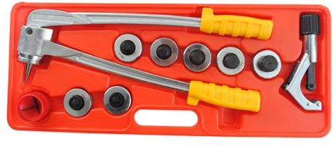 Kit d'élargissement de tuyau - Pince à élargir - Pince à manchon - Outil de pressage manuel - Convient pour les métaux souples tels que le cuivre et l'aluminium - Kit d'extension manuel - 10-28 mm
