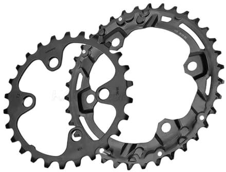 MAYANGYANG Platos para Bicicletas Plato de Bicicleta de montaña 96BCD MTB BCD 96mm 32T 34T 26T-36T Plato de Bicicleta Plato Ovalado 32 MTB(26T 36T)