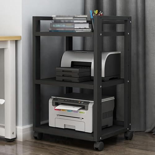 Rack stereo hifi, Mobile giradischi e porta vinili Rack Audio In Legno E Acciaio, 3/4 Livelli Supporto Multimediale A Torre Regolabile Av Con Ruote, Scaffale Indipendente Per Apparecchiature Elettroni