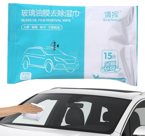 Glass Cleaning Wipes - Car Cleaning Wipes, Portable Interior Detailing Tool | Reusable Microfiber Interior Cleaning Wipes for Glass