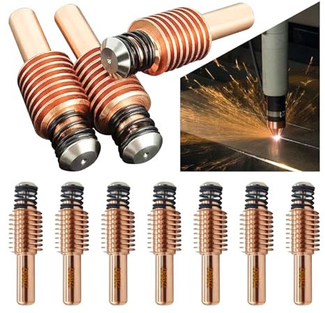 Electrodos cortadores de plasma 220842, consumibles de antorcha de corte de electrodo de plasma 105A compatibles con Hypertherm Powermax 45XP 65 85 105 HRT HRTs MRT (10)