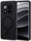 XTCASE für Xiaomi Redmi Note 14 Pro 5G/Poco X7 5G Hülle Magnetisch kompatibel mit Magsafe, Matt Transluzente Handyhülle Kratzfeste PC Rückseite + TPU Bumper - Schwarz