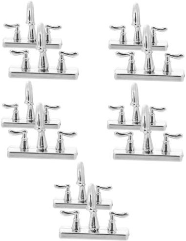 ibasenice 10pièces Robinet Miniature Simulé pour Accessoires De Maison De Poupée Décoration De Cuisine Et Salle De Bain