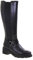 Valleverde 17120 Stivali Casual Donna Pelle Nero Tacco Grosso 5Cm Suola Gomma Gambale Ginocchio