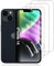 Hhfcryst Pellicola Idrogel Protettiva per iPhone 14, 3 Pezzi HD Trasparente Morbido TPU Protezioni per Lo Schermo(Non Vetro Temperato)