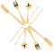 CRILSTYLEO Set Di Utensili Per Formaggio in Metallo 14 in 1 Forchetta Cucchiaio Spalmatore Pinze Utensili Da Cucina Per Servire Il Formaggio