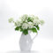 EUEUZLT Fleurs de viorne artificielles en forme d'hortensia de 70 cm avec 3 têtes de fleurs réalistes de 8 cm, 7 couleurs pour décoration d'intérieur et de mariage toute l'année (blanc)