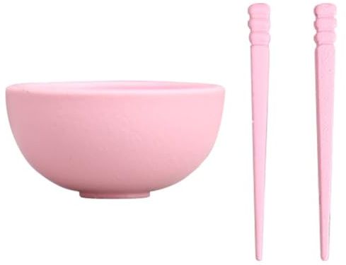 Wsdsgz 1/12 Scale Chinese Styles Bowl Chopsticks Set Miniature Dishware Doll House Accessories Kids Pretend Play Scene Decors Doll House Accessories