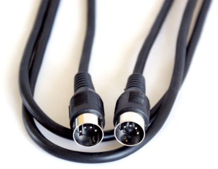 Loops 6m 5 Pin/Pole Male DIN to DIN Plug Cable - PC Keyboard MIDI Video IBM Signal Lead