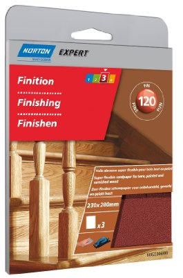 Flexibel Und Norton Schleifpapier Körnung 120/230 x 280 mm/3 Stück