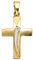 Jobo Damen-Anhänger Kreuz aus 8 Karat 333 Gold mit Zirkonia