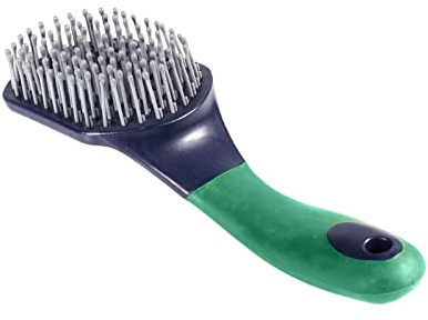 HORZE Soft Grip Brush for Mane and Tail - Dark Blue - One Size