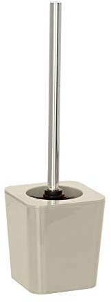 WENKO Candy Open Toilet Brush and Holder, PS, Taupe, 11.5 x 11.5 x 39 cm