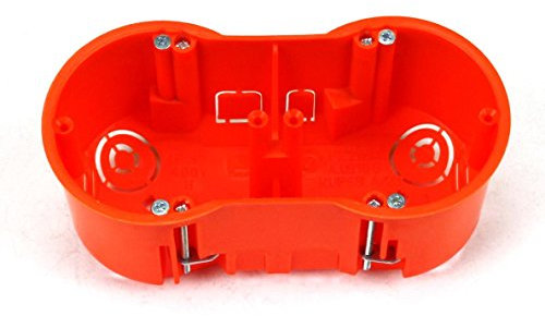 5 Stück Hohlwanddose 2-fach Schalterdose Abzweigdose Hohlraumdose Ø 60 x 60 mm