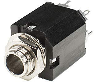 HICON Prise jack 6,3 mm stéréo 3 broches femelle encastrable avec technologie de soudure audio | HI-J63S-PVM